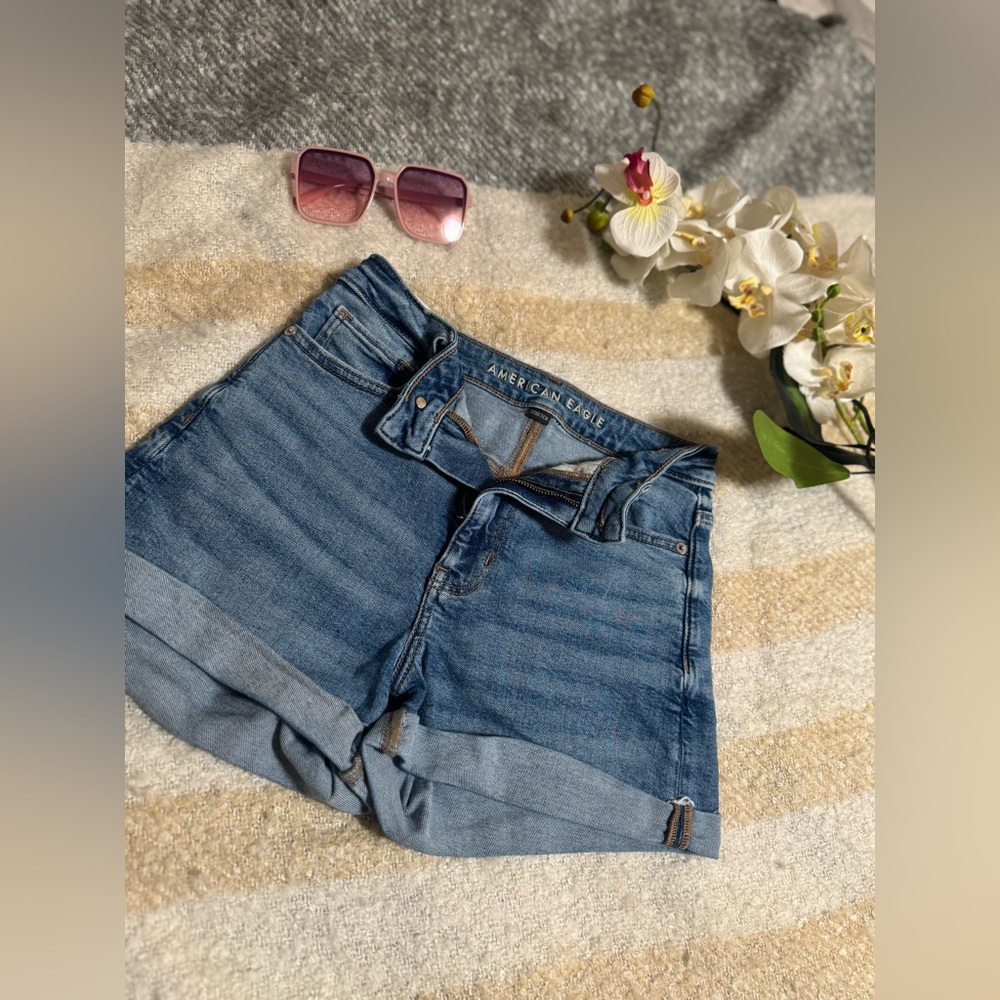 American Eagle Outfitters Women's Classic Blue Jean Shorts